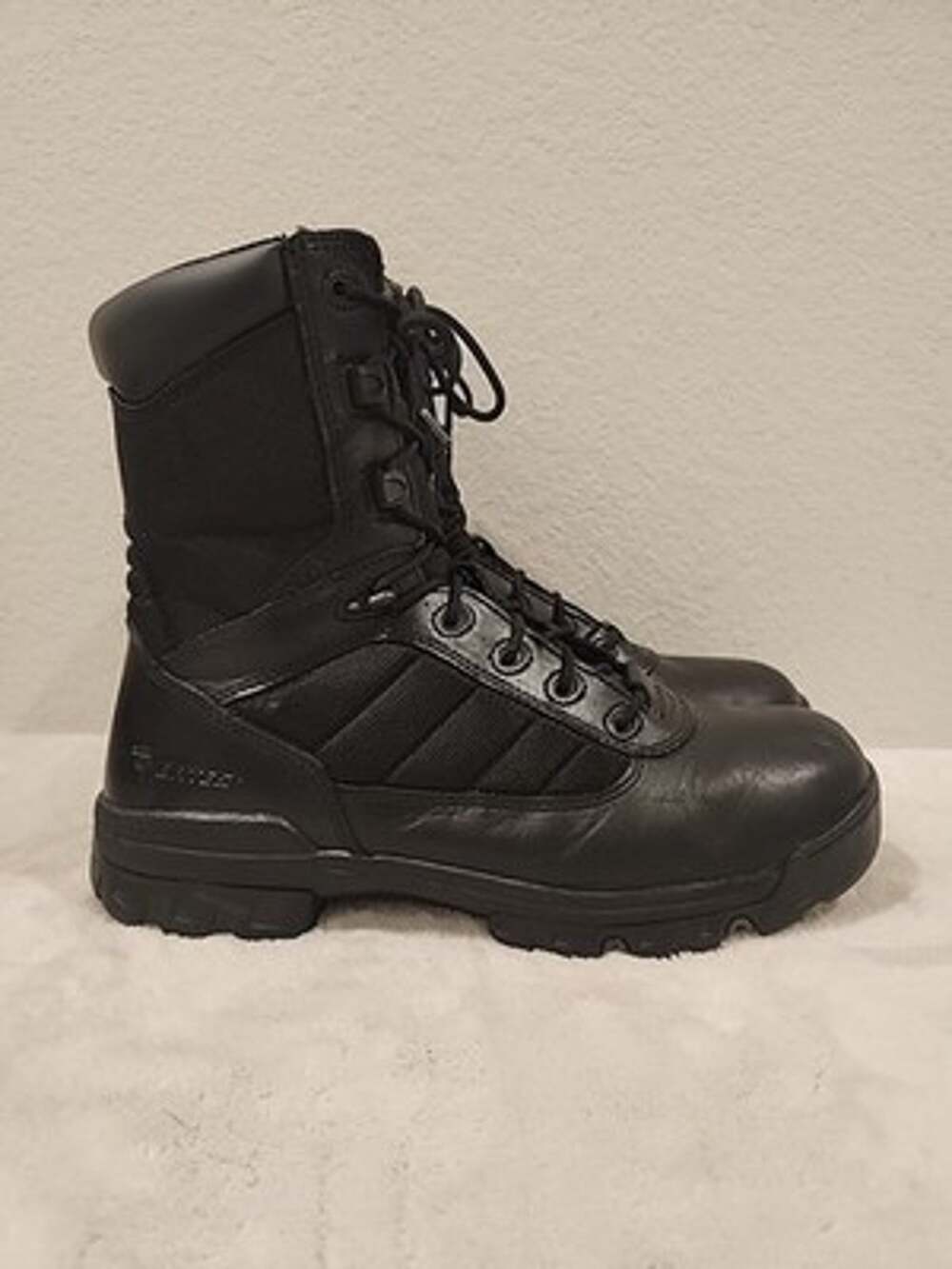 Bates Men's 10.5 - 8" Tactical Sport Side Zip Work Boots Black Mint